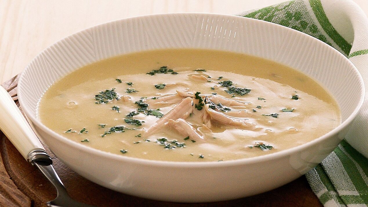 Egg cream soup